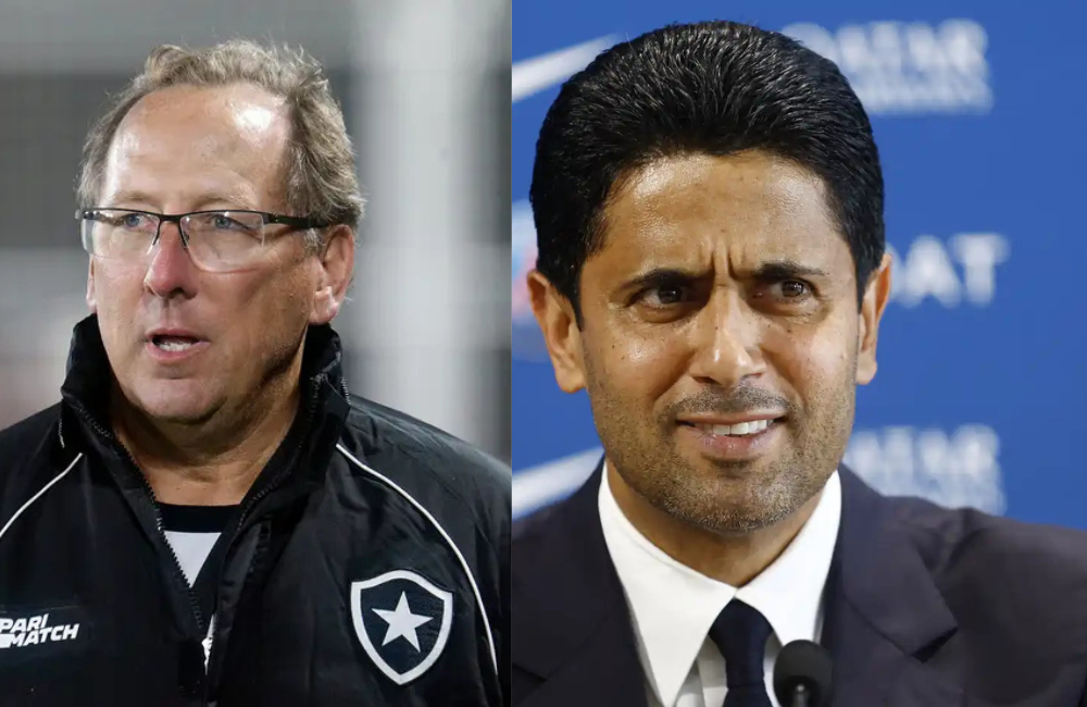 Rivalidade entre donos de Botafogo e PSG é destacada por jornal espanhol Divulgação: Botafogo/ Reuters