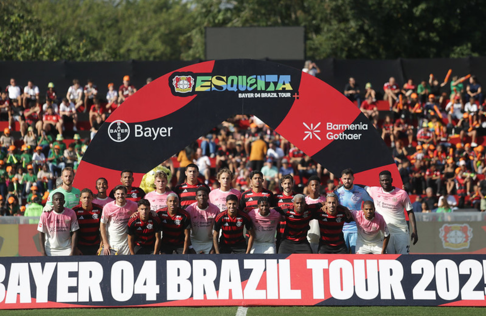 Realizando pré-temporada no Brasil, Bayer Leverkusen é derrota pelo Flamengo em amistoso Divulgação: Flamengo