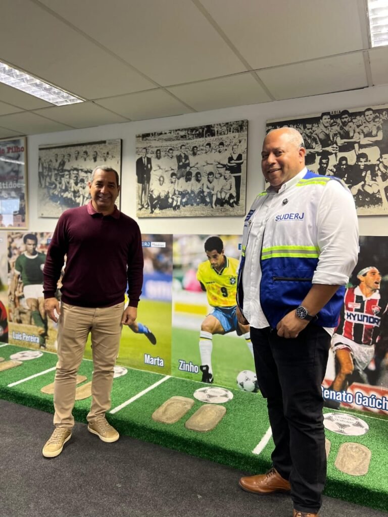 Tetracampeão Zinho visita o Museu da Suderj e relembra momentos da carreira no podcast Suderj.Informa
Divulgação: Suderj