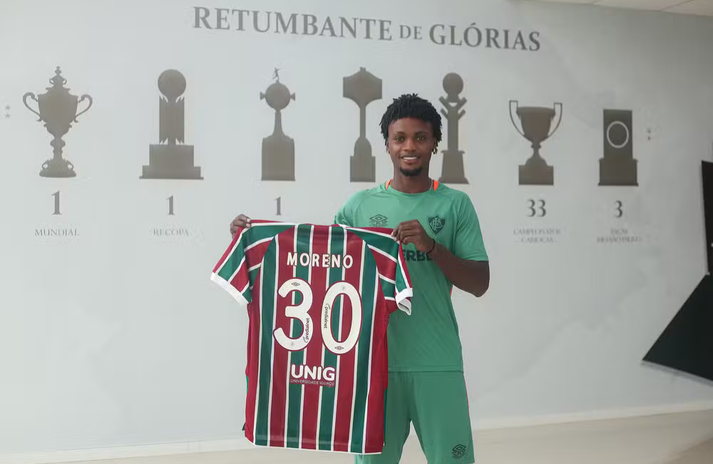 Santi Moreno é regularizado no BID e pode estrear pelo Fluminense contra o Fortaleza Divulgação: Lucas Merçon/Fluminense