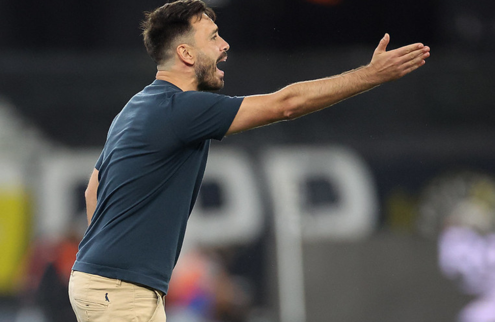 Davide Ancelotti se irrita com postura do Botafogo: "desaparecemos no segundo tempo" Divulgação: Vítor Silva/Botafogo