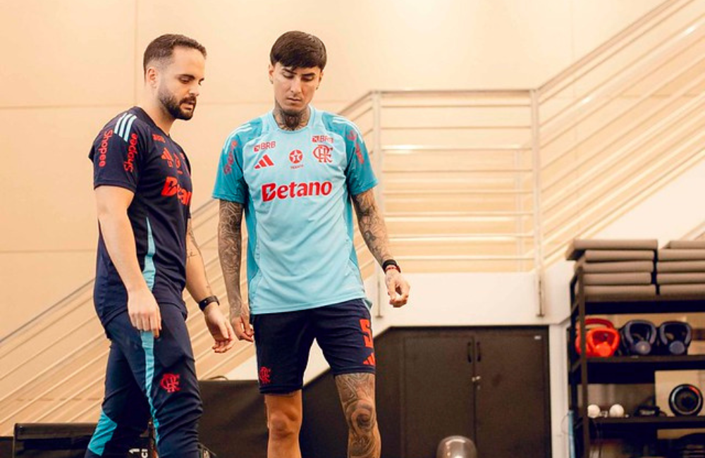 Erick Pulgar fala sobre recuperação de lesão e revela ansiedade para voltar a jogar no Flamengo Divulgação: Adriano Fontes
