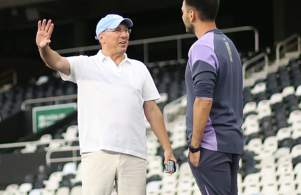 Textor se incomoda com postura do time, mas prega paciência com trabalho de Davide no Botafogo Divulgação: Vítor Silva/Botafogo