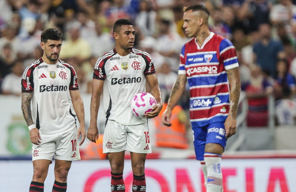 Flamengo perde para o Fortaleza e se distância da liderança do Brasileirão Divulgação: Gilvan de Souza/Flamengo