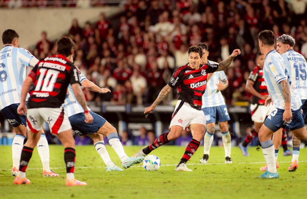Técnico do Racing fala sobre ter jogado de "igual para igual" contra o Flamengo e destaca: "vamos para Lima": Gilvan de Souza/Flamengo
