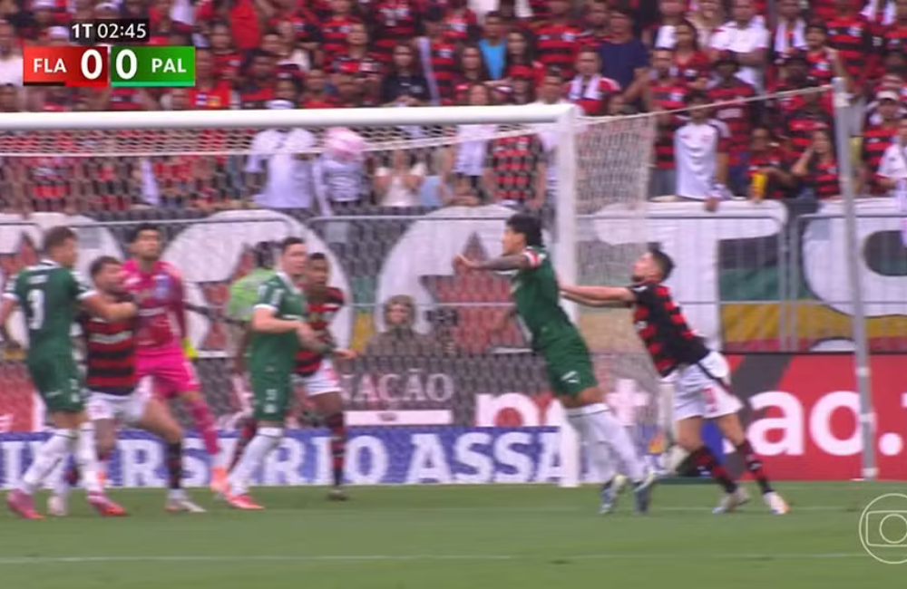 CBF divulga áudio do VAR em pênalti pedido pelo Palmeiras contra o Flamengo - confira Divulgação: TV Globo