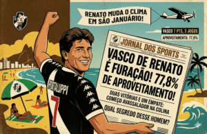 Renato Gaúcho técnico do Vasco comemora vitória em São Januário