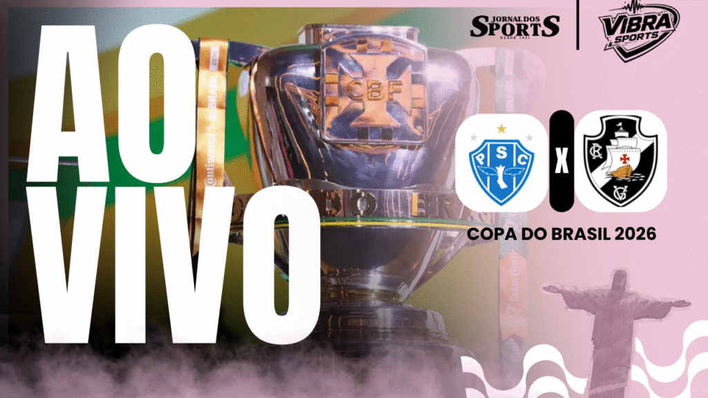 Paysandu enfrenta o Vasco pela Copa do Brasil com transmissão ao vivo Vibra Sports e Jornal dos Sports