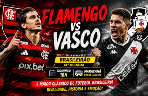 Flamengo x Vasco no Maracanã pela 14ª rodada do Brasileirão