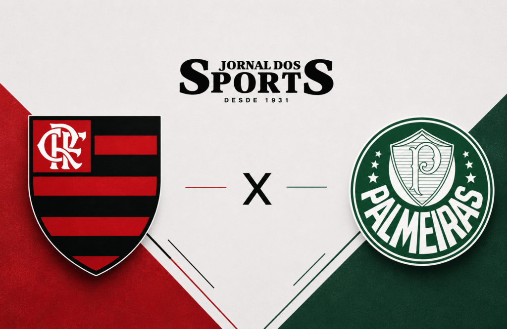 Arte de Flamengo x Palmeiras no Maracanã pela 17ª rodada do Campeonato Brasileiro