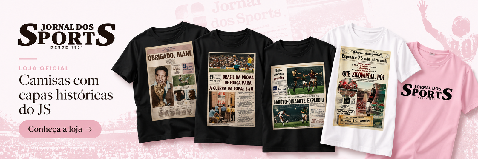 Camisas históricas do Jornal dos Sports